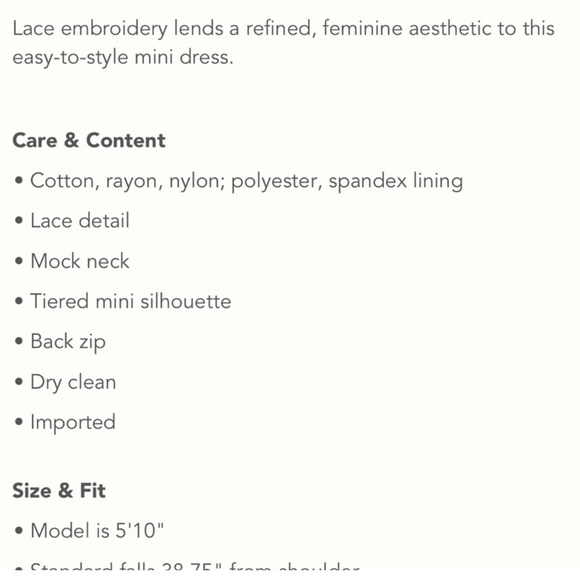 NWT Anthropologie Hailee C Bella Black Lace Knee Length Dress medium - Picture 3 of 11